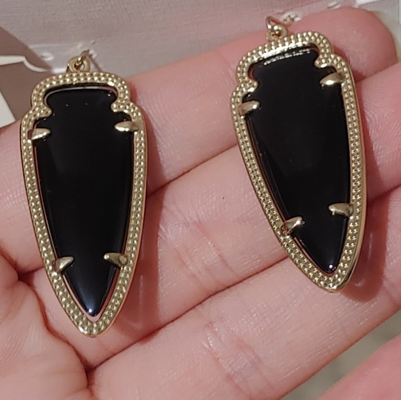 Kendra Scott Black Iridescent Sky Earrings - Picture 4 of 4